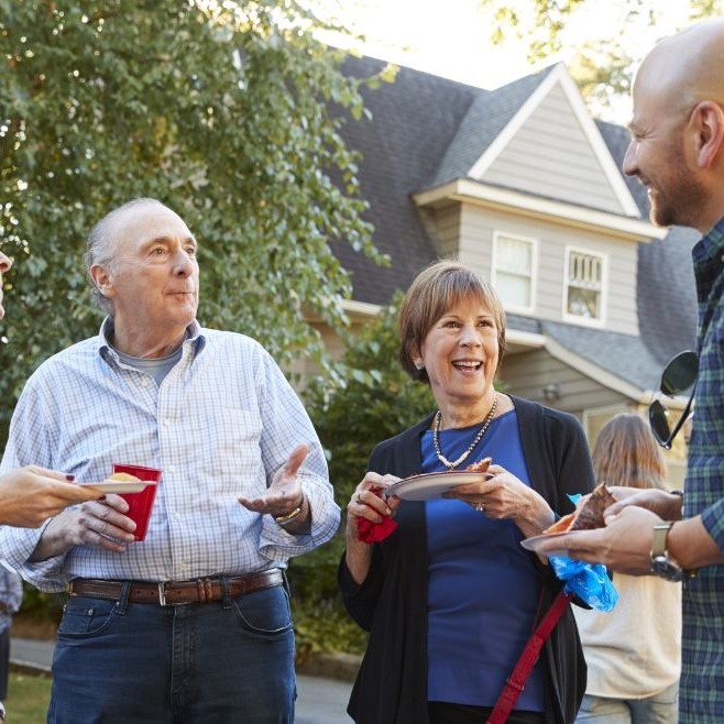 Families gathering together, supported by {{Advisor Name}}